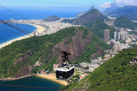 Cable car to Sugar Loaf Mountain, Pao de Acucar