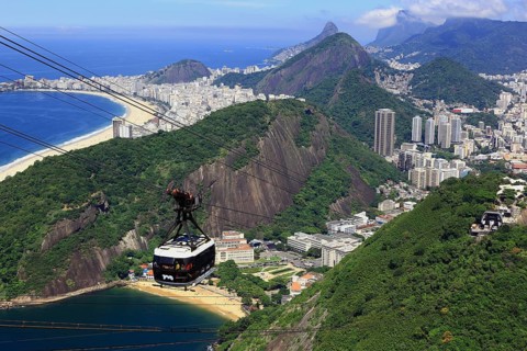 Cable car to Sugar Loaf Mountain, Pao de Acucar