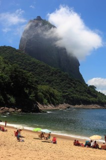 View to the Sugar Loaf from the south, seen from Praia Vermelha beach