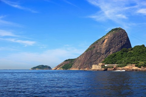 View of Sugar Loaf Mountain from the north, from Baia de Guanabara