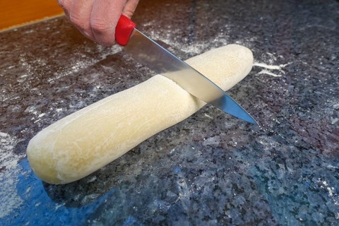 Swabian cuisine, preparing steam noodle burgers