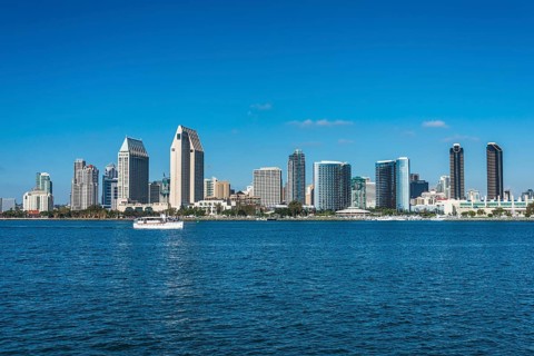 San Diego skyline, Coronado