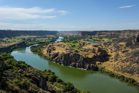 Snake river at Twin Falls, Idaho