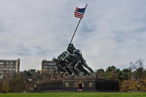 US Marine Corps war memorial, Arlington