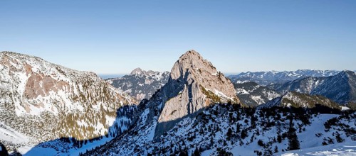 Rocky mountain peaks of the Ruchenkoepfe, view into the Grosstiefental