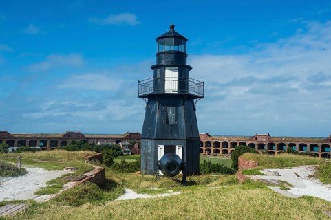 Lighthouse in Fort Jefferson, Dry Tortugas National Park
