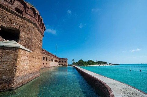 Pier surrounding Fort Jefferson, Dry Tortugas National Park