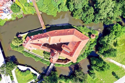Aerial view of the Kaiserburg,