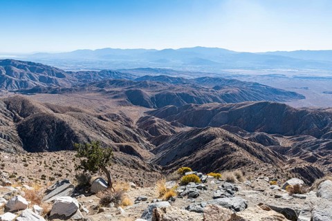 Overlook over the valley, Joshua Tree National Park
