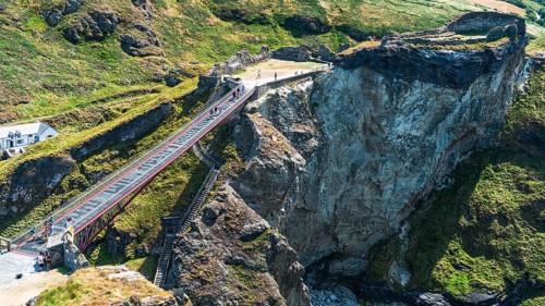 TINTAGEL Castle Bridge, North Cornwall