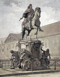The equestrian statue of Frederick William, Elector of Brandenburg is a bronze equestrian statue in front of Charlottenburg Palace in Berlin