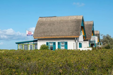 Thatched roof houses, Graswarder peninsula