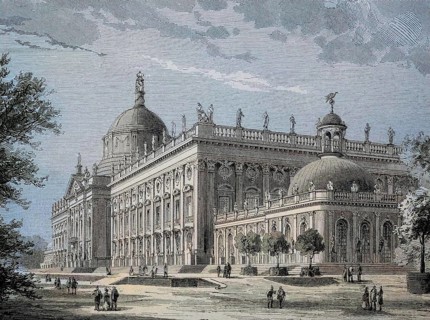 Friedrichskron Palace, New Palace near Potsdam