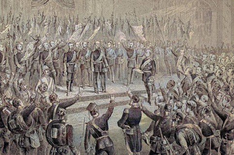 On 18 January 1871, the proclamation of the King of Prussia to the German Emperor took place in Versailles