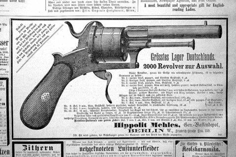 Advertisement, advertisement of the Hippolit Mehles company