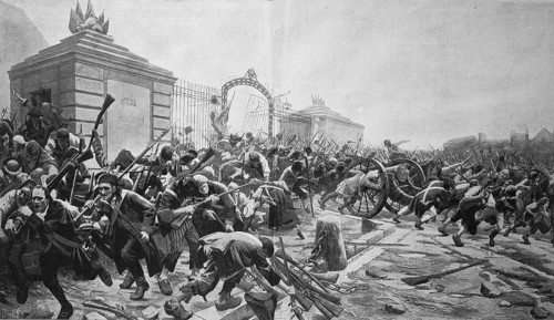 The storming of the Bastille on 14 July 1789, France