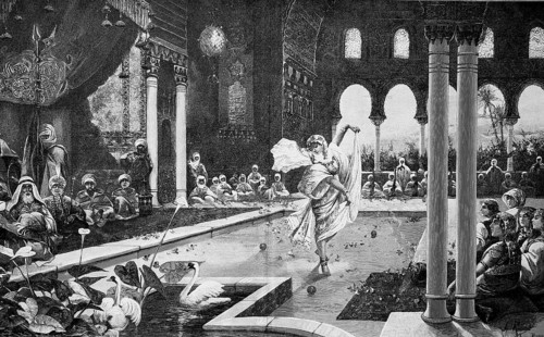 Drangentanz, belly dance in a Turkish harem
