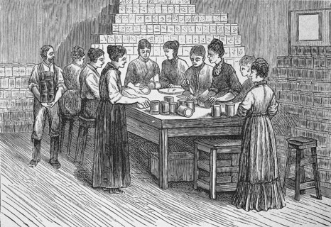 Thurber & Co canning factory in Moorestown, New Jersey