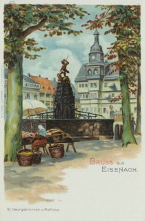 St. George's Fountain in Eisenach, Thuringia