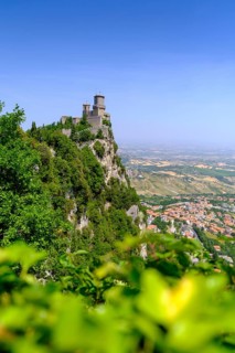 Torre Guaita or Rocca Guaita, old watchtower on Monte Titano mountain