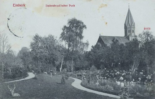 Stutenbrok's Park in Einbeck, district of Northeim in southern Lower Saxony