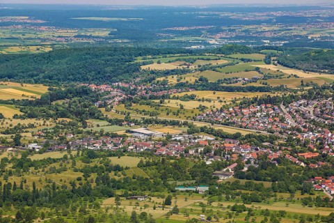 Rossberg, view from the Rossberg tower