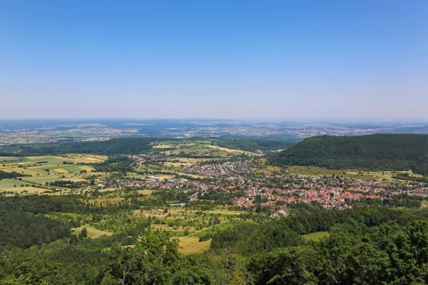 Rossberg, view from the Rossberg tower