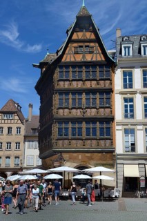 Kammerzell House, half-timbered house at the cathedral