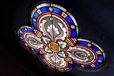 Colourful church window, Catholic Parish Church