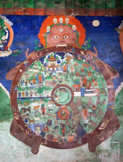 Mural painting, Likir Monastery or Likir Gompa