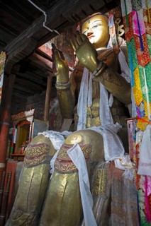 Sitting Buddha, Basgo Monastery or Basgo Gompa
