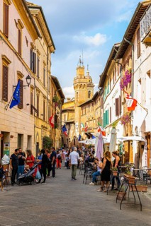 Street festival in Buonconvento, Val dOrcia