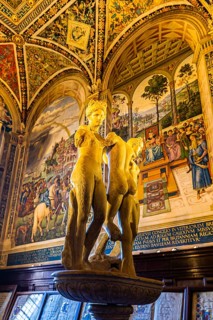 Antique marble statue, three graces