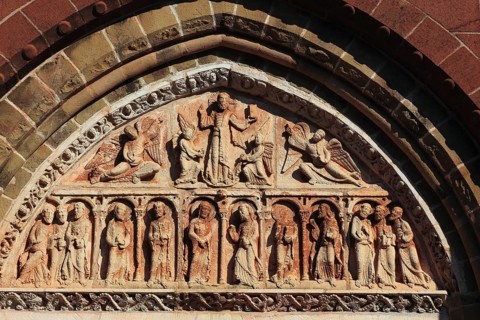 Saint-Pierre churchs gate, Collonges-la-Rouge