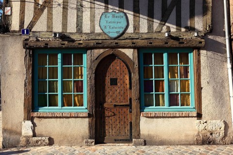 Chartres, half-timbered house in the old town
