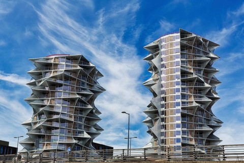Kaktus Towers, two dramatically shaped residential towers