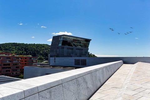 Roof of the opera, designers Kristian Blystad