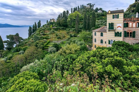 Coastal landscape on the outskirts, Portofino