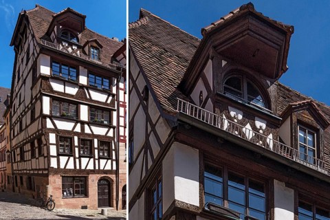Historic half-timbered house, totally renovated by the Nuremberg Old Town Friends