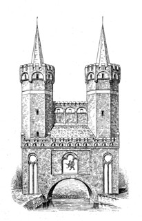 The mill gate in Stargard, Pomerania