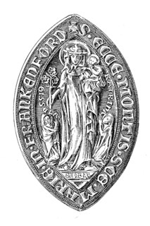 Pointed oval seal of the collegiate church Church of Our Dear Lady on the Liebfrauenberg in Frankfurt am Main, Frankfurt