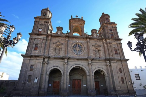 The Santa Ana Cathedral in Las Palmas de Gran Canaria. Las Palmas, Gran Canaria