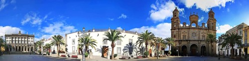 The Santa Ana Cathedral in Las Palmas de Gran Canaria. Las Palmas, Gran Canaria