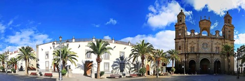 The Santa Ana Cathedral in Las Palmas de Gran Canaria. Las Palmas, Gran Canaria