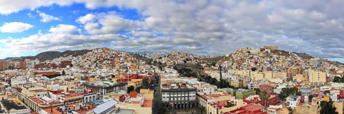 Mirador Casas de colores in Las Palmas de Gran Canaria. Las Palmas, Gran Canaria