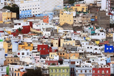 Mirador Casas de colores in Las Palmas de Gran Canaria. Las Palmas, Gran Canaria