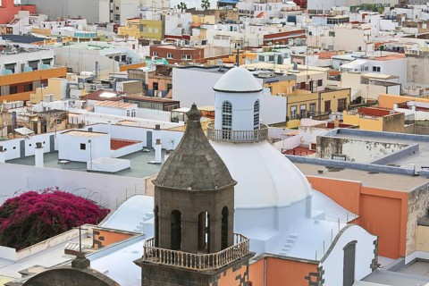 Mirador Casas de colores in Las Palmas de Gran Canaria. Las Palmas, Gran Canaria
