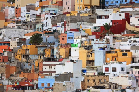 Mirador Casas de colores in Las Palmas de Gran Canaria. Las Palmas, Gran Canaria