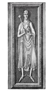 Bronze tomb slab of Rudolf of Swabia, in Merseburg Cathedral