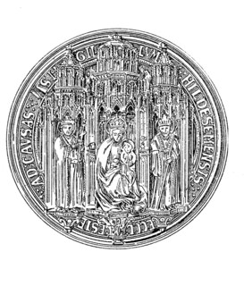 Medieval church seal of the cathedral chapter of Hildesheim, Germany